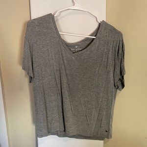 Grey v neck T-shirt